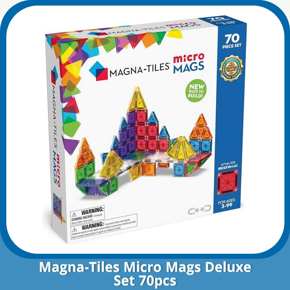 Anmeldelse af Magna-Tiles Micro Mags Deluxe Set 70pcs