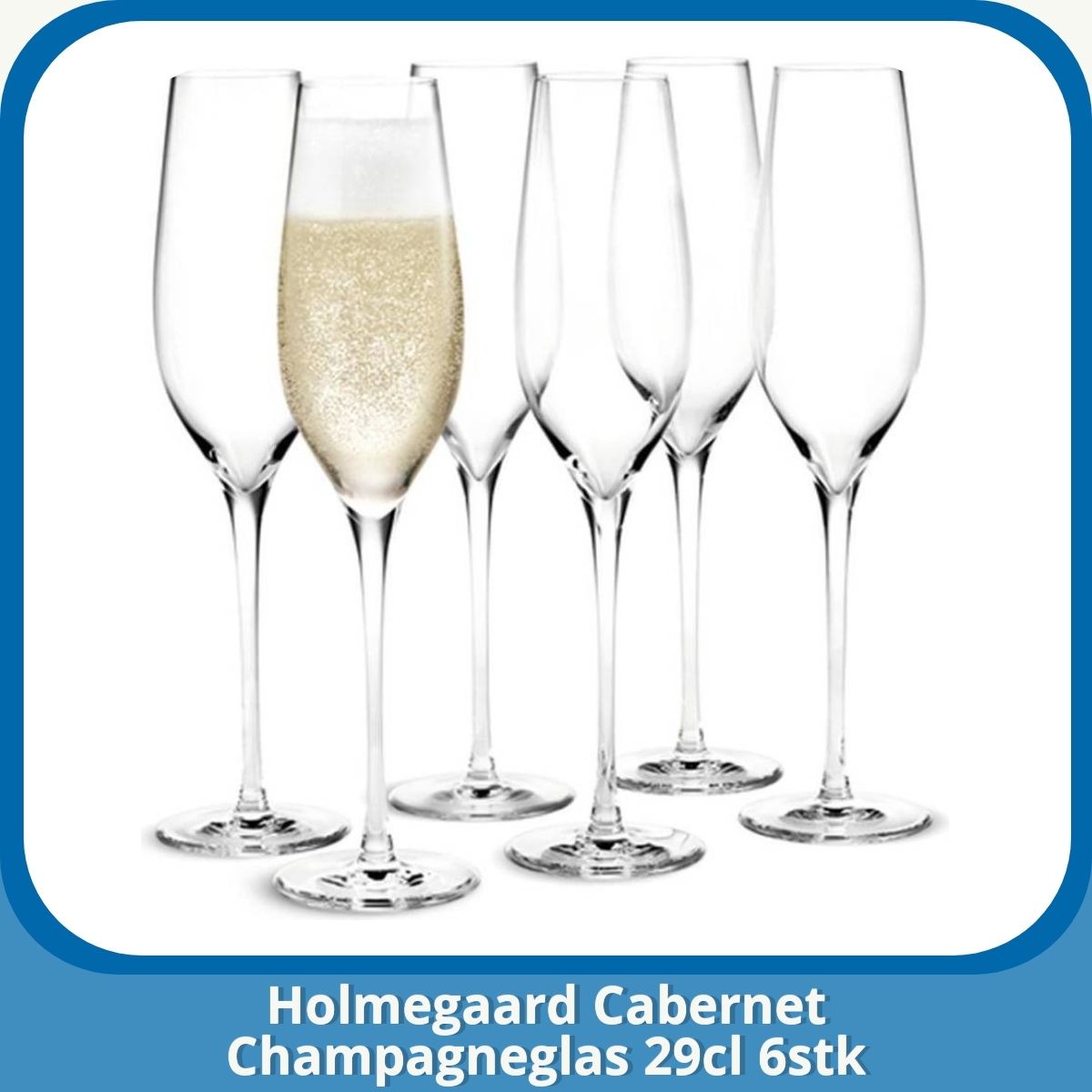 Anmeldelse af Holmegaard Cabernet Champagneglas 29cl 6stk