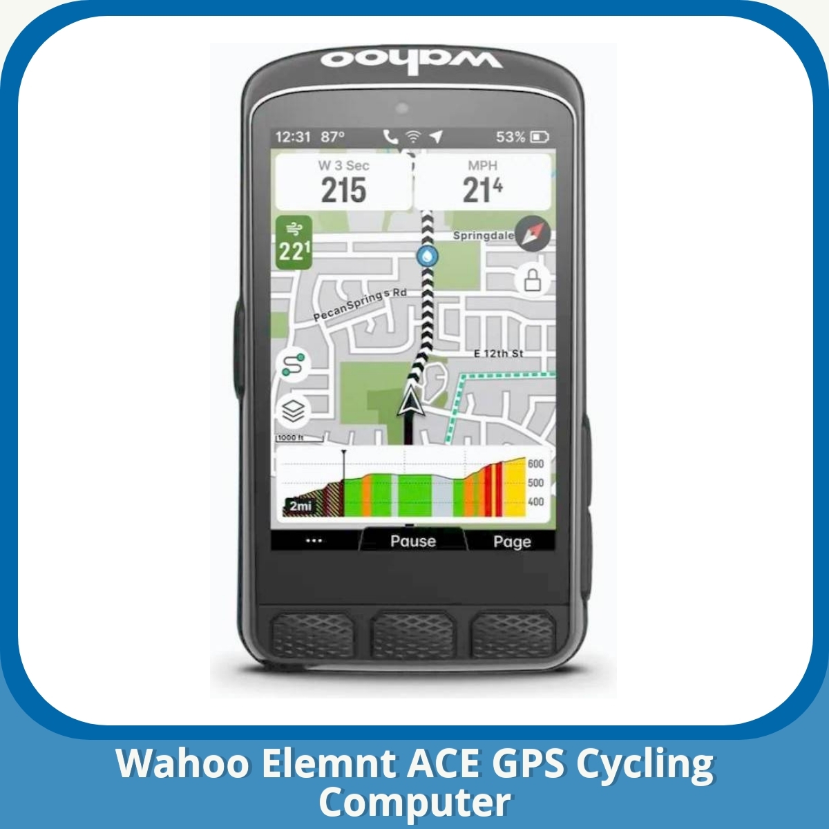 Anmeldelse af Wahoo Elemnt ACE GPS Cycling Computer