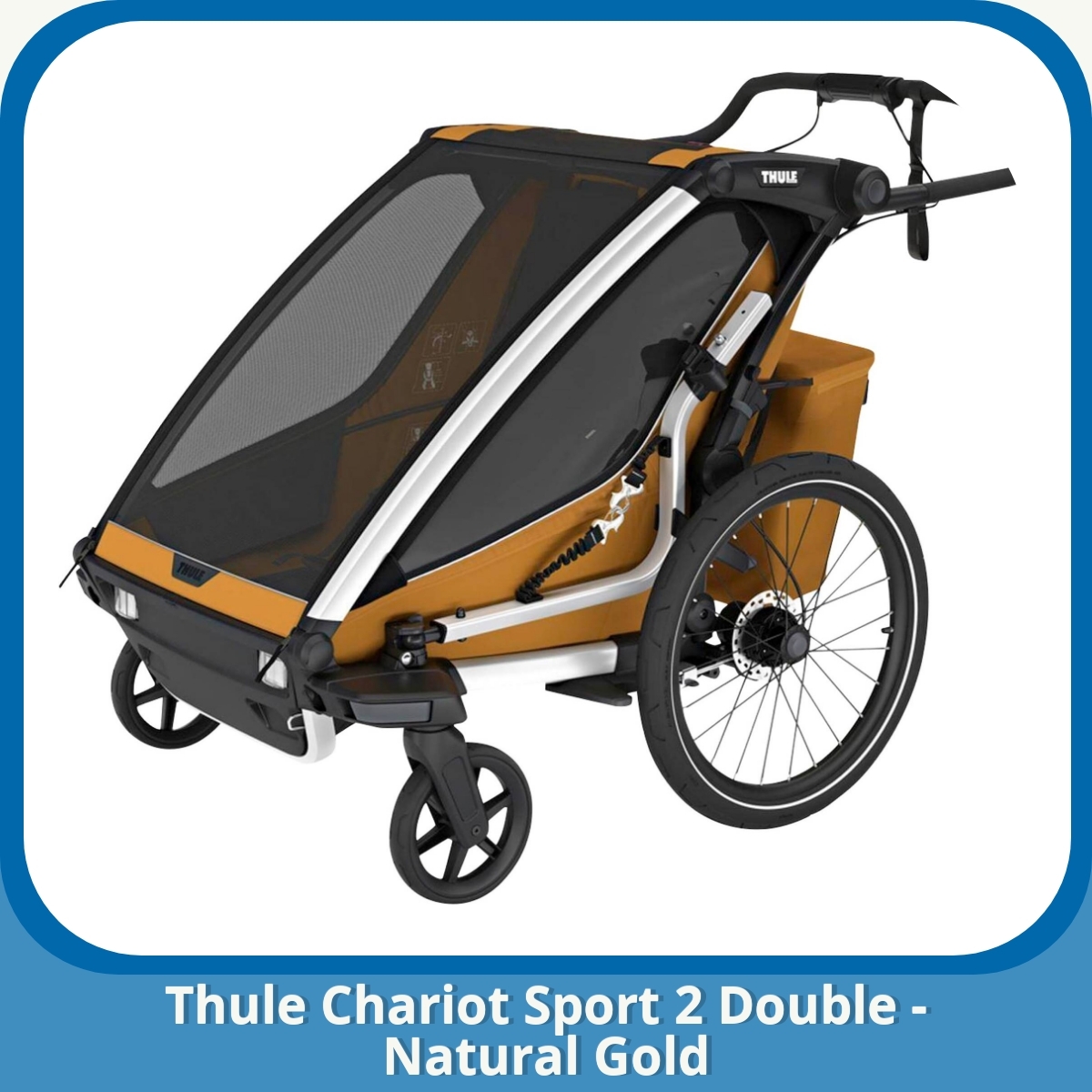 Anmeldelse af Thule Chariot Sport 2 Double - Natural Gold