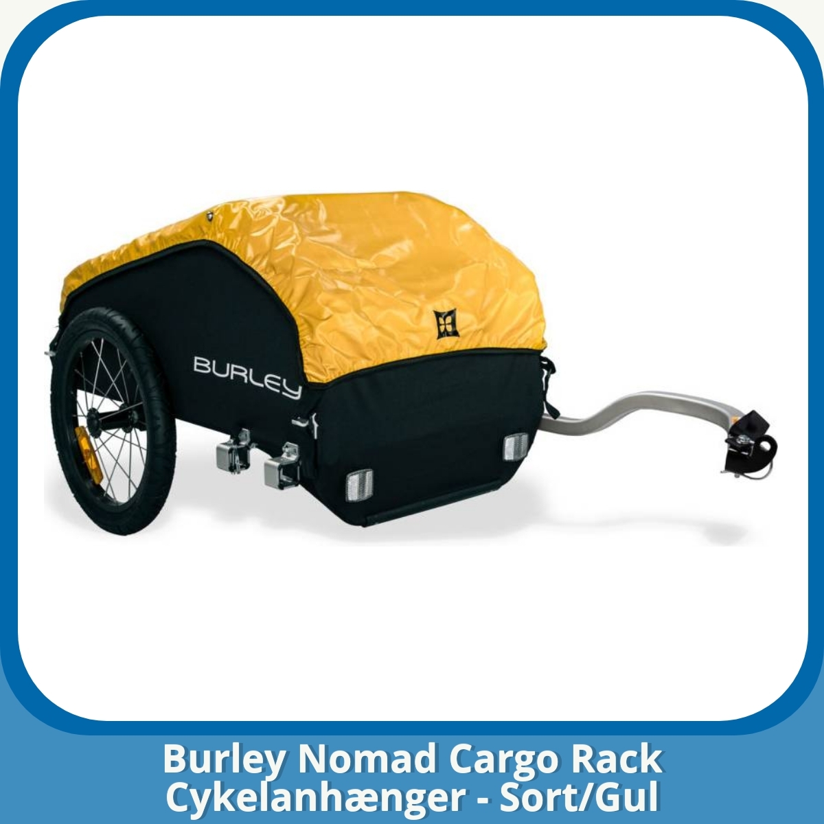 Anmeldelse af Burley Nomad Cargo Rack Cykelanhænger - Sort/Gul