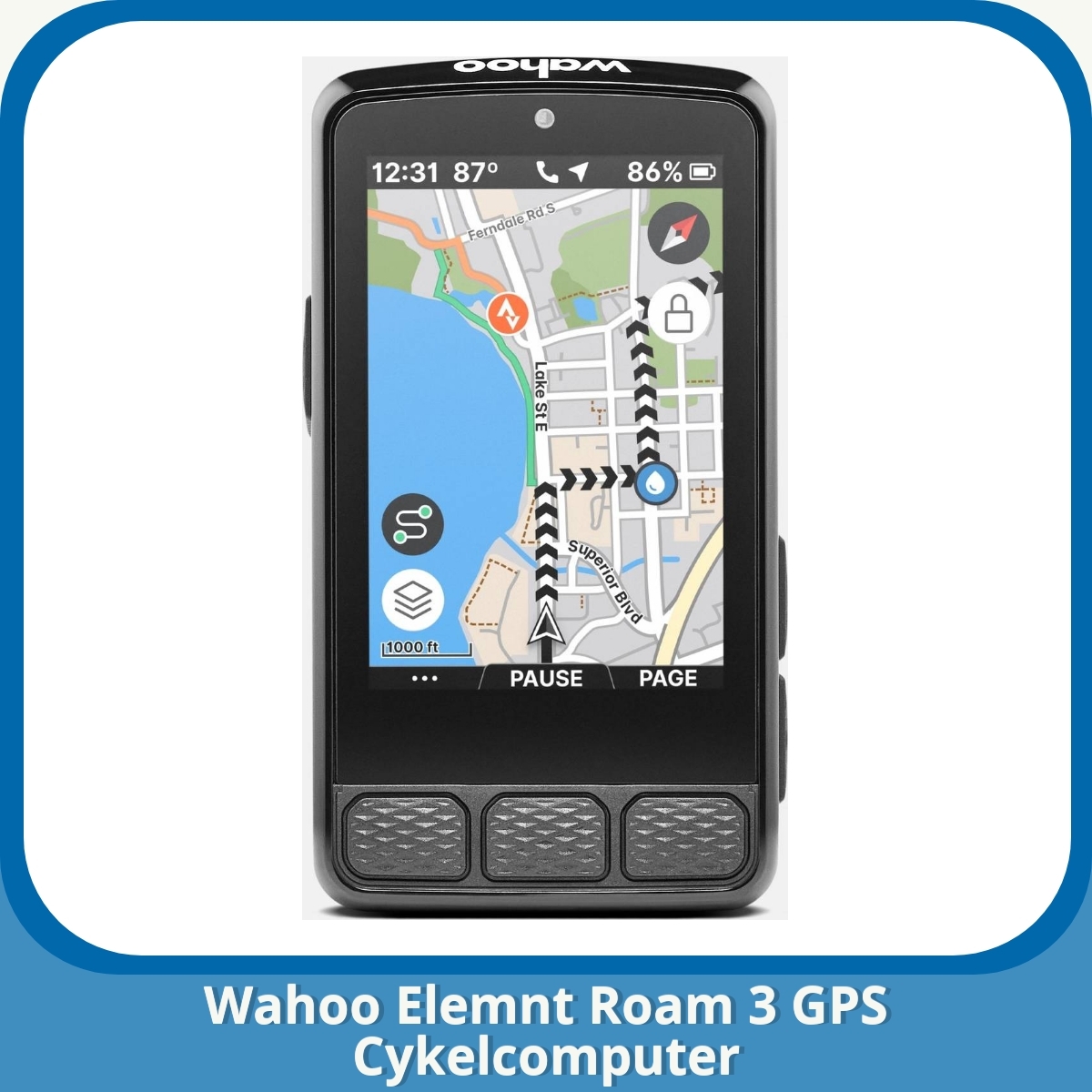 Anmeldelse af Wahoo Elemnt Roam 3 GPS Cykelcomputer