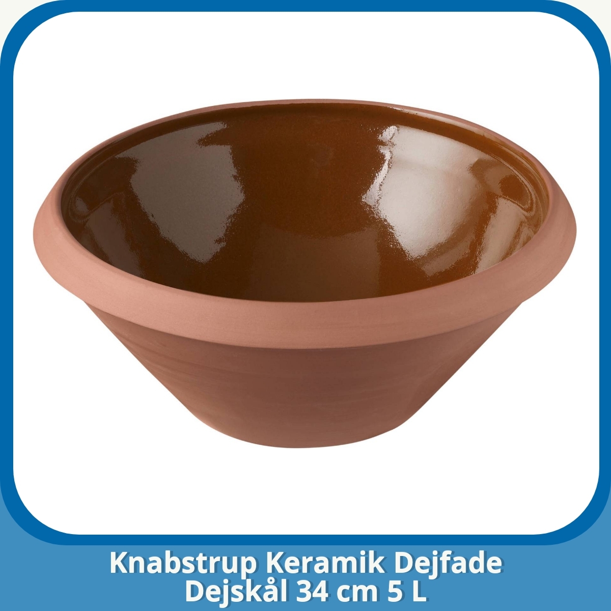 Anmeldelse af Knabstrup Keramik Dejfade Dejskål 34 cm 5 L