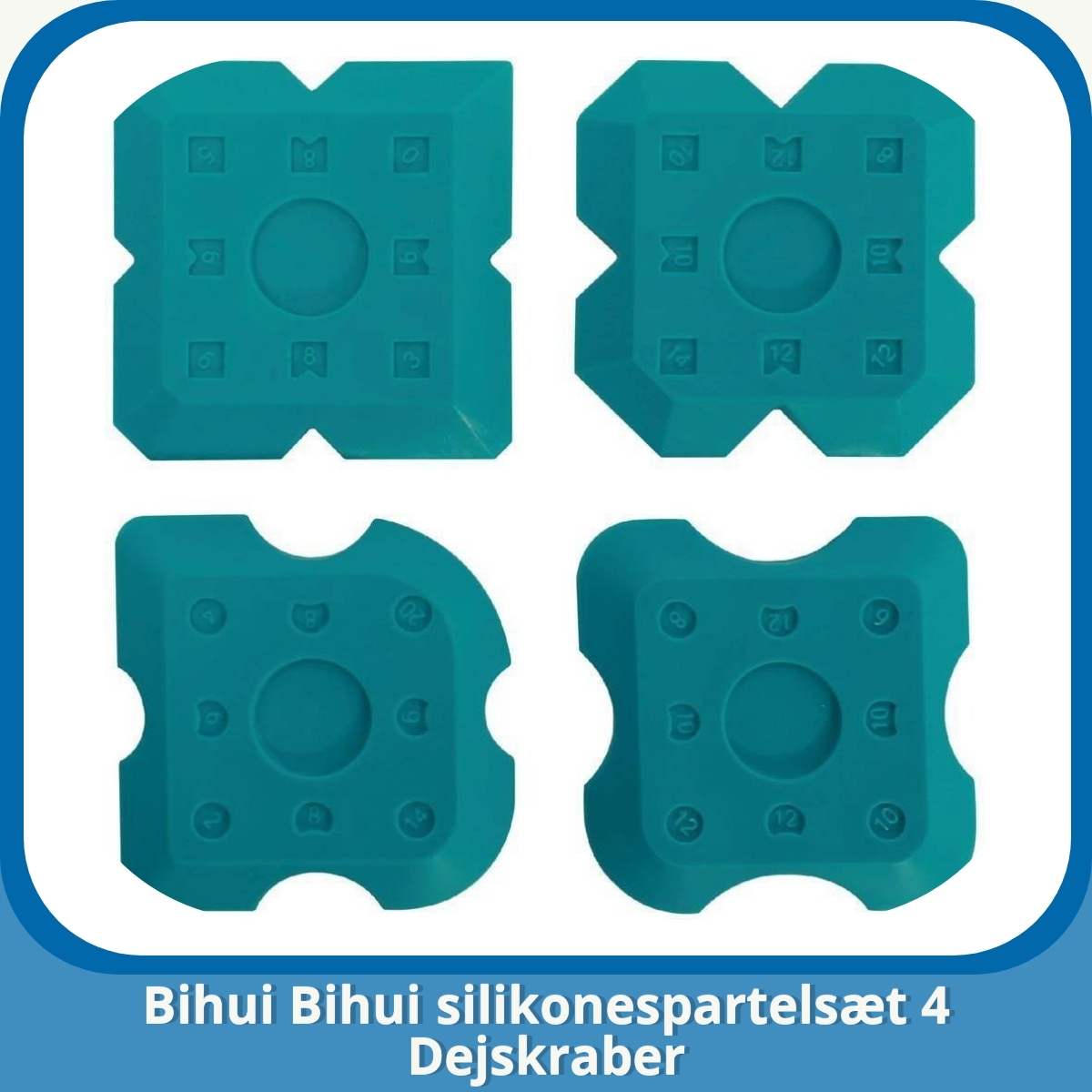 Anmeldelse af Bihui Bihui silikonespartelsæt 4 Dejskraber