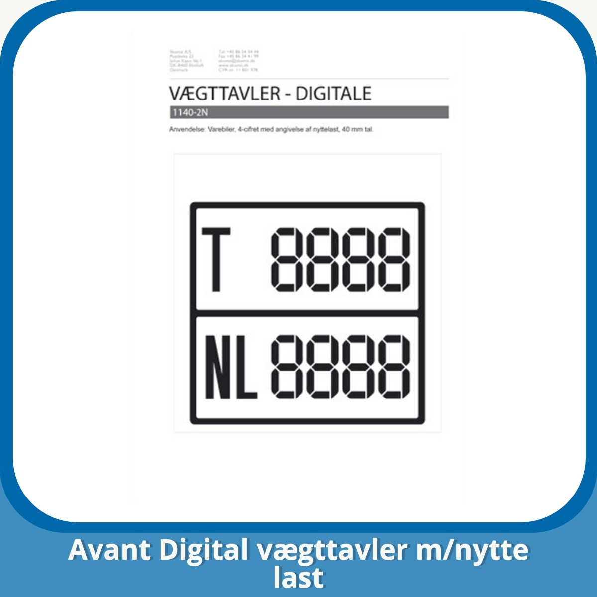 Anmeldelse af Avant Digital vægttavler m/nytte last