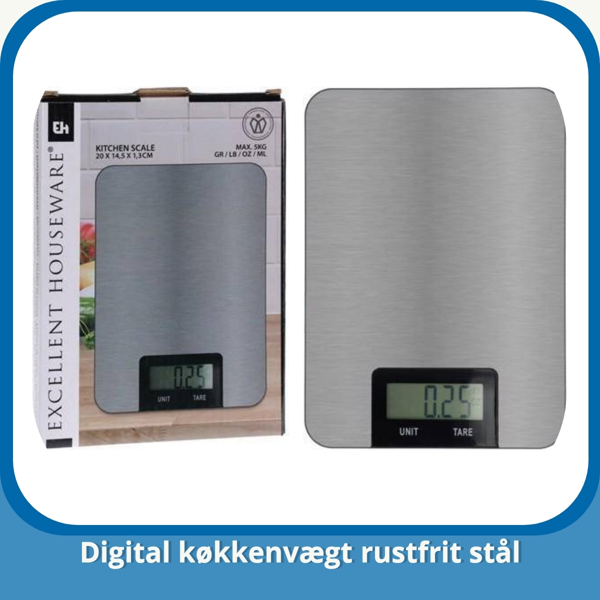 Anmeldelse af Digital køkkenvægt rustfrit stål