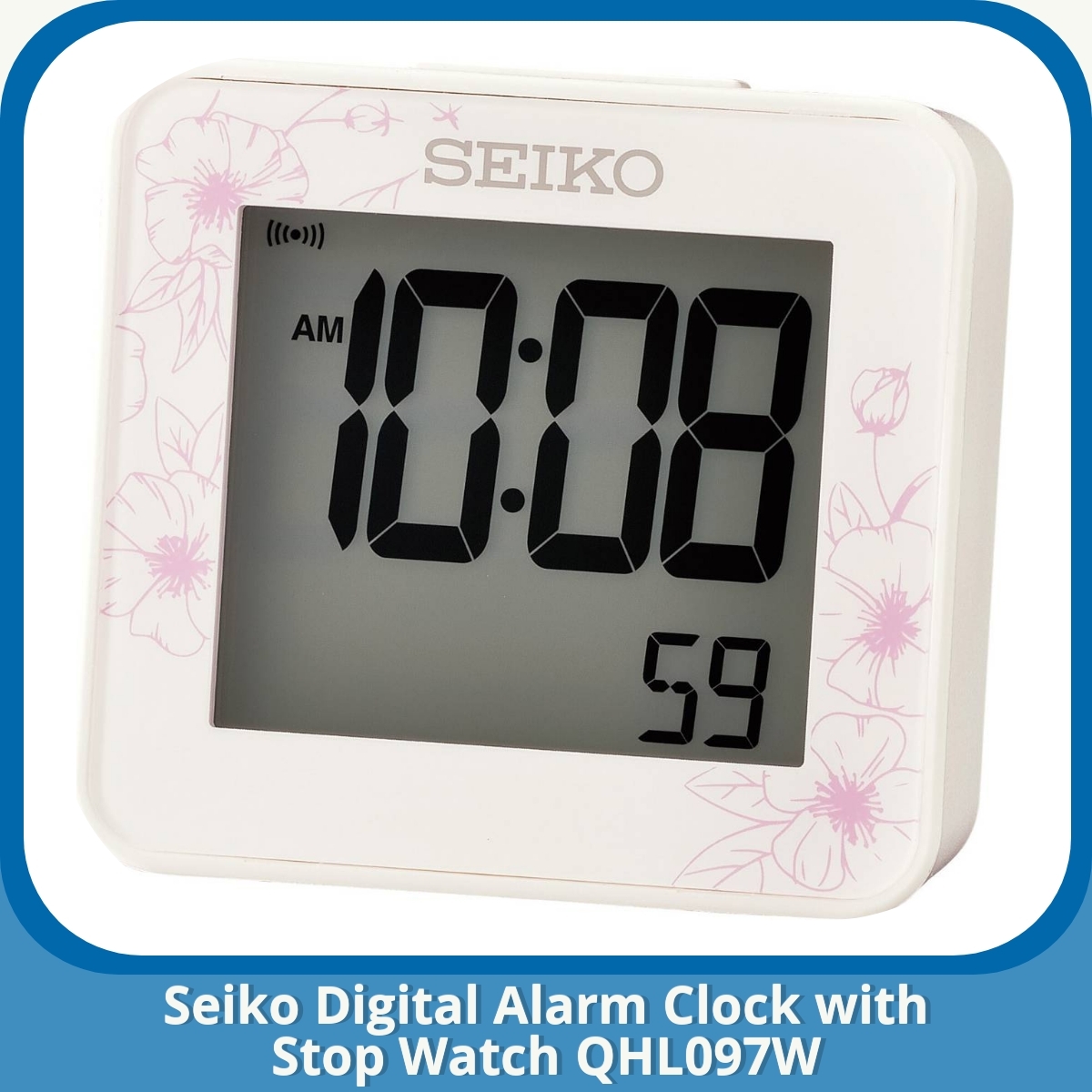 Anmeldelse af Seiko Digital Alarm Clock with Stop Watch QHL097W