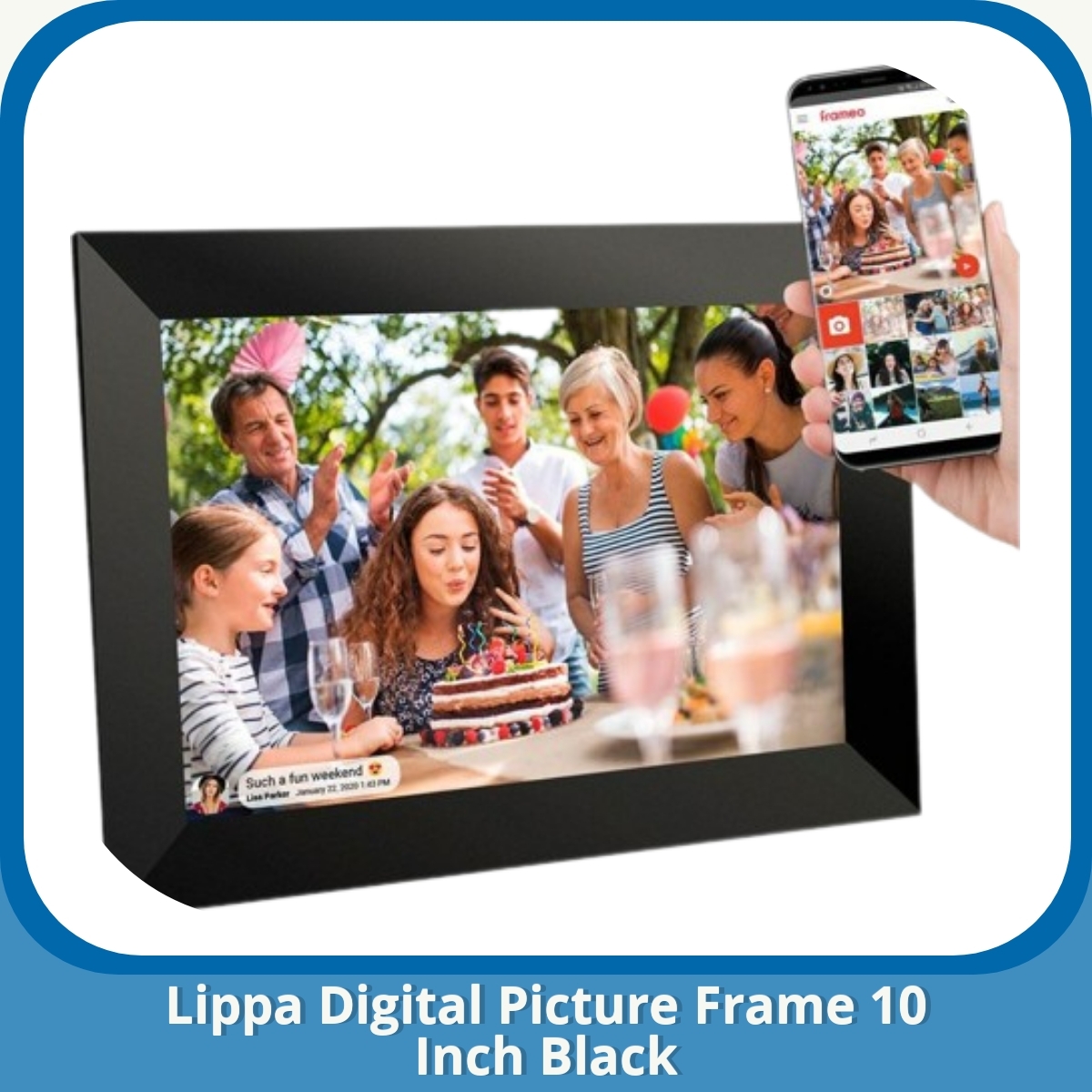 Anmeldelse af Lippa Digital Picture Frame 10 Inch Black