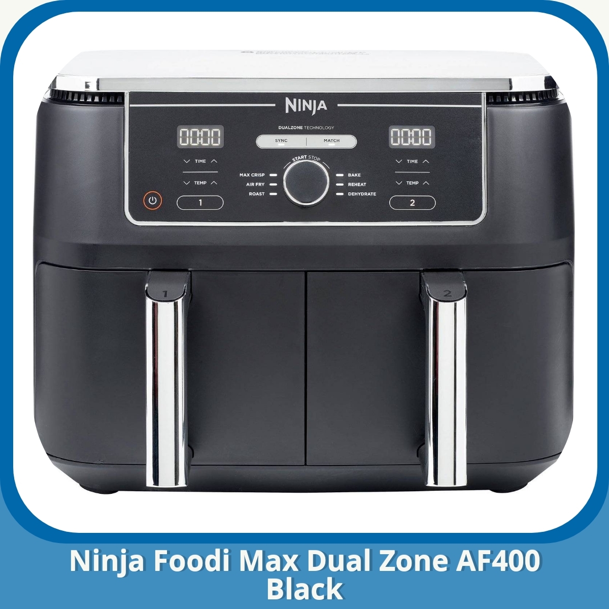 Anmeldelse af Ninja Foodi Max Dual Zone AF400 Black