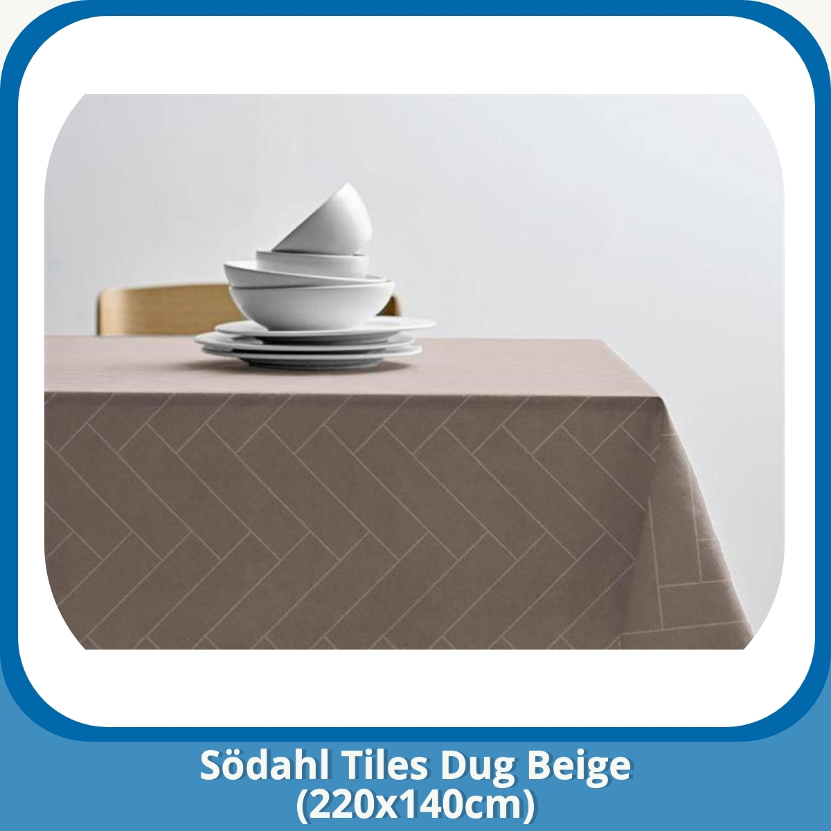 Anmeldelse af Södahl Tiles Dug Beige (220x140cm)
