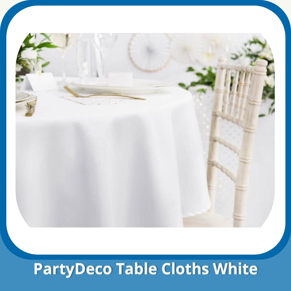 Anmeldelse af PartyDeco Table Cloths White