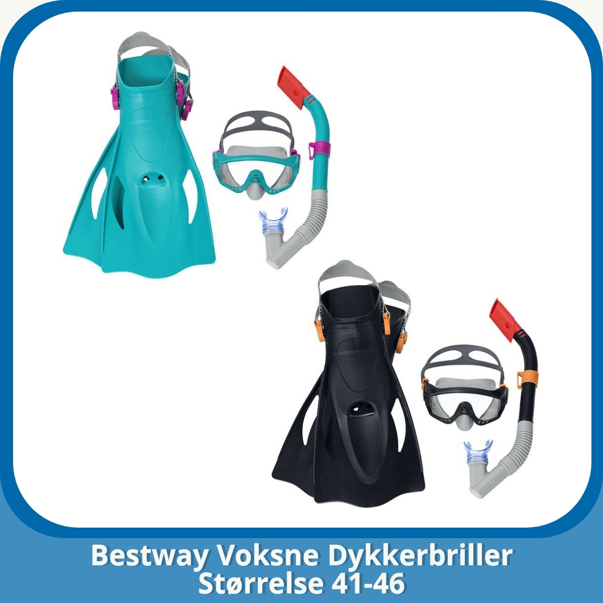 Anmeldelse af Bestway Voksne Dykkerbriller Størrelse 41-46