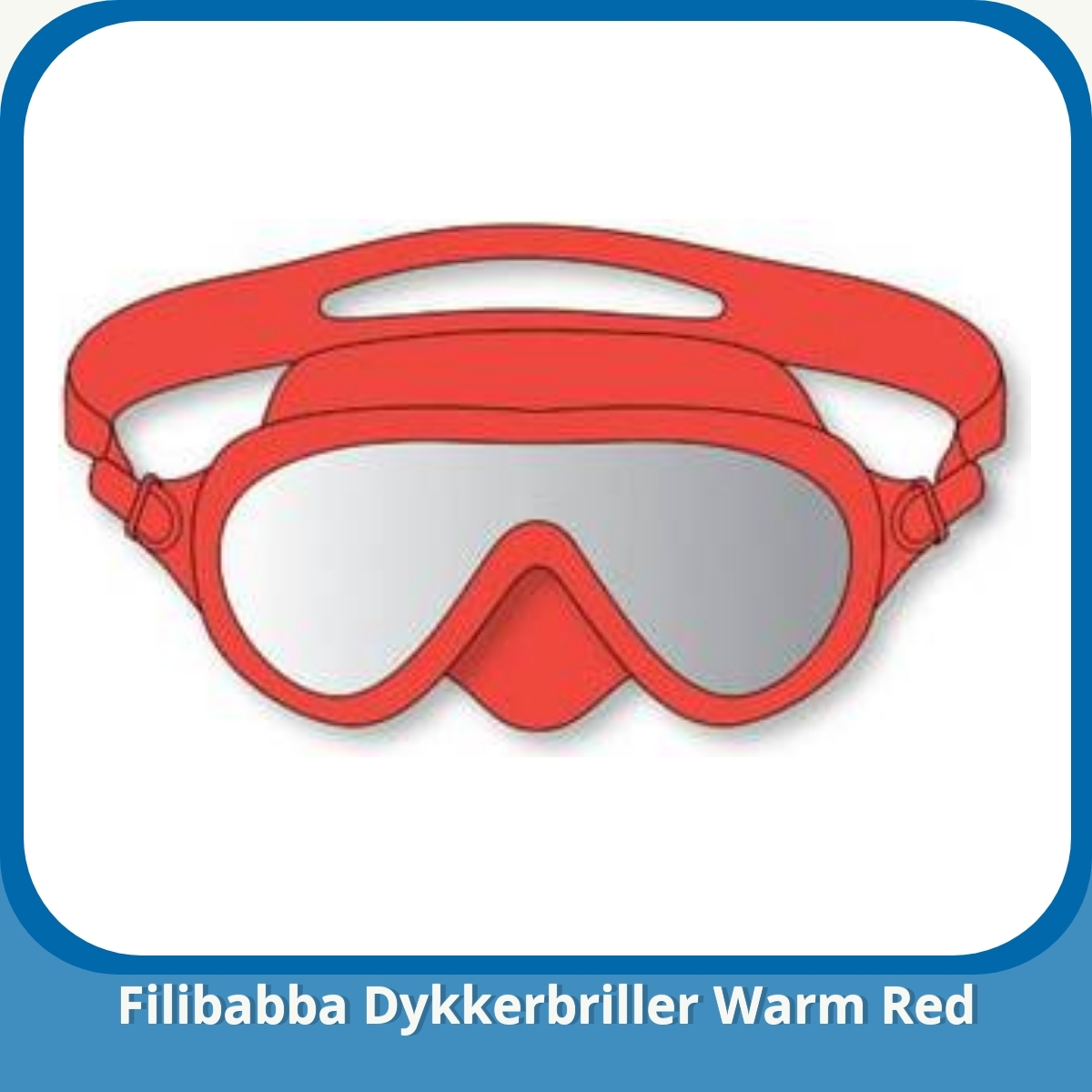 Anmeldelse af Filibabba Dykkerbriller Warm Red