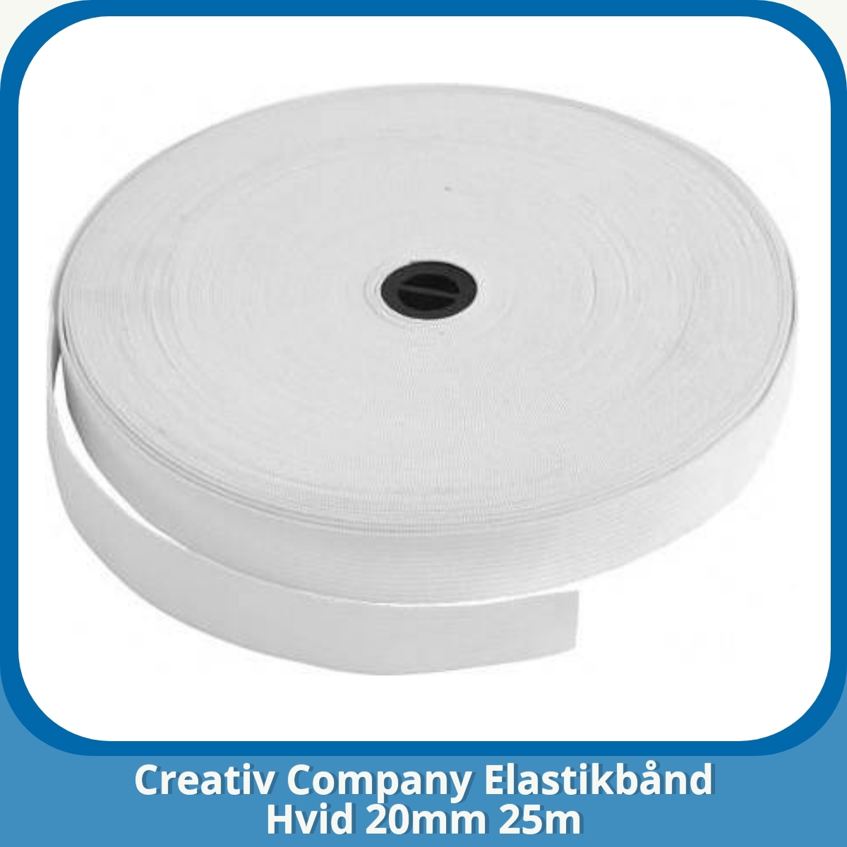 Anmeldelse af Creativ Company Elastikbånd Hvid 20mm 25m