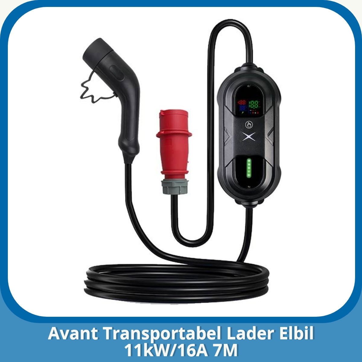 Anmeldelse af Avant Transportabel Lader Elbil 11kW/16A 7M