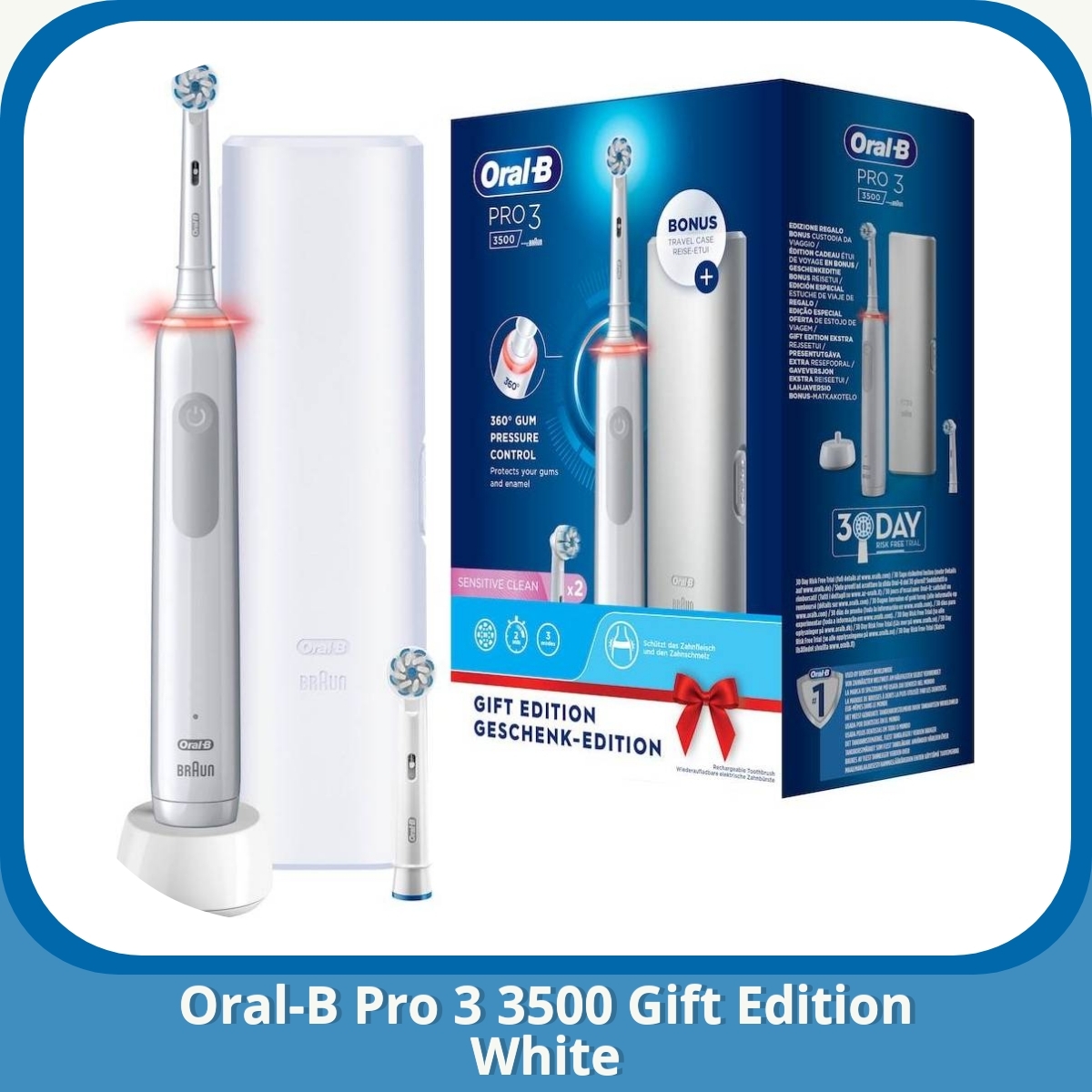 Anmeldelse af Oral-B Pro 3 3500 Gift Edition White