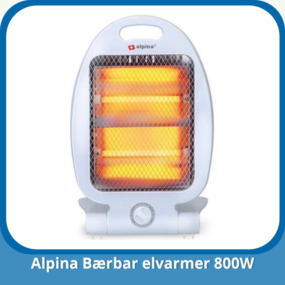 Anmeldelse af Alpina Bærbar elvarmer 800W