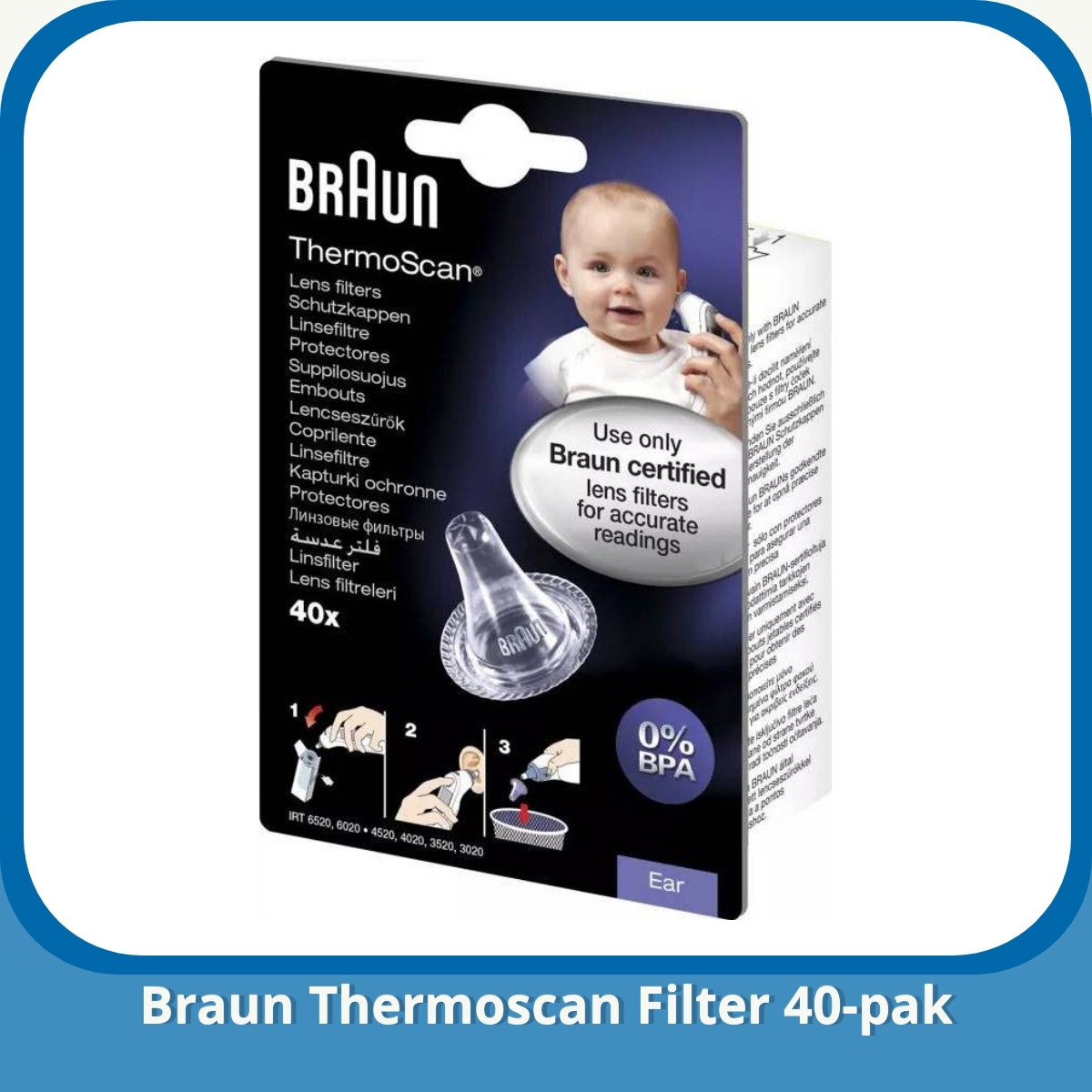 Anmeldelse af Braun Thermoscan Filter 40-pak