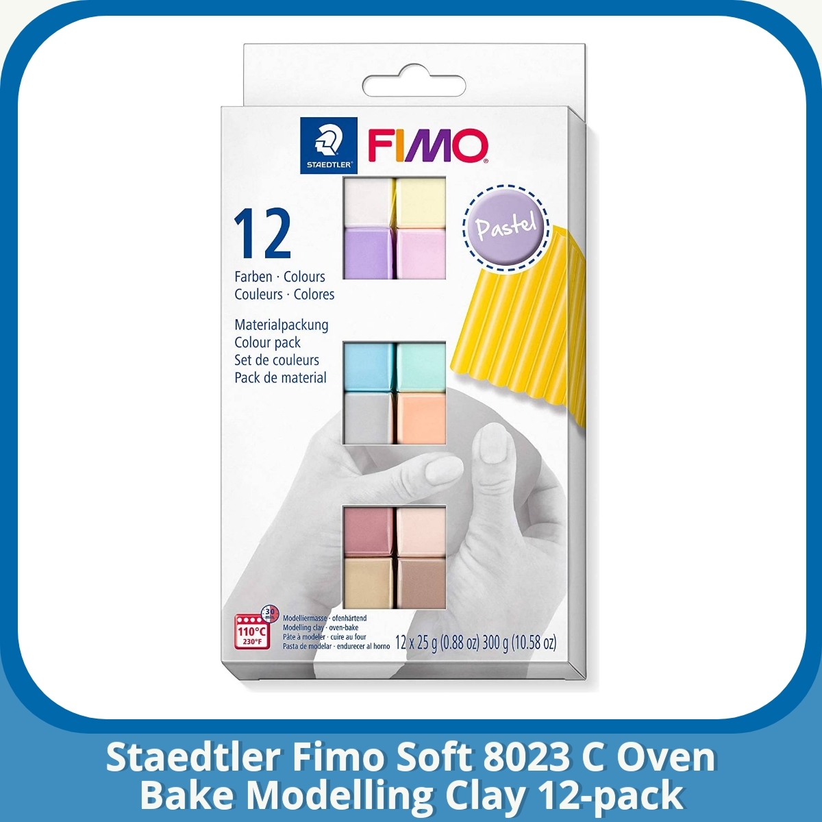 Anmeldelse af Staedtler Fimo Soft 8023 C Oven Bake Modelling Clay 12-pack