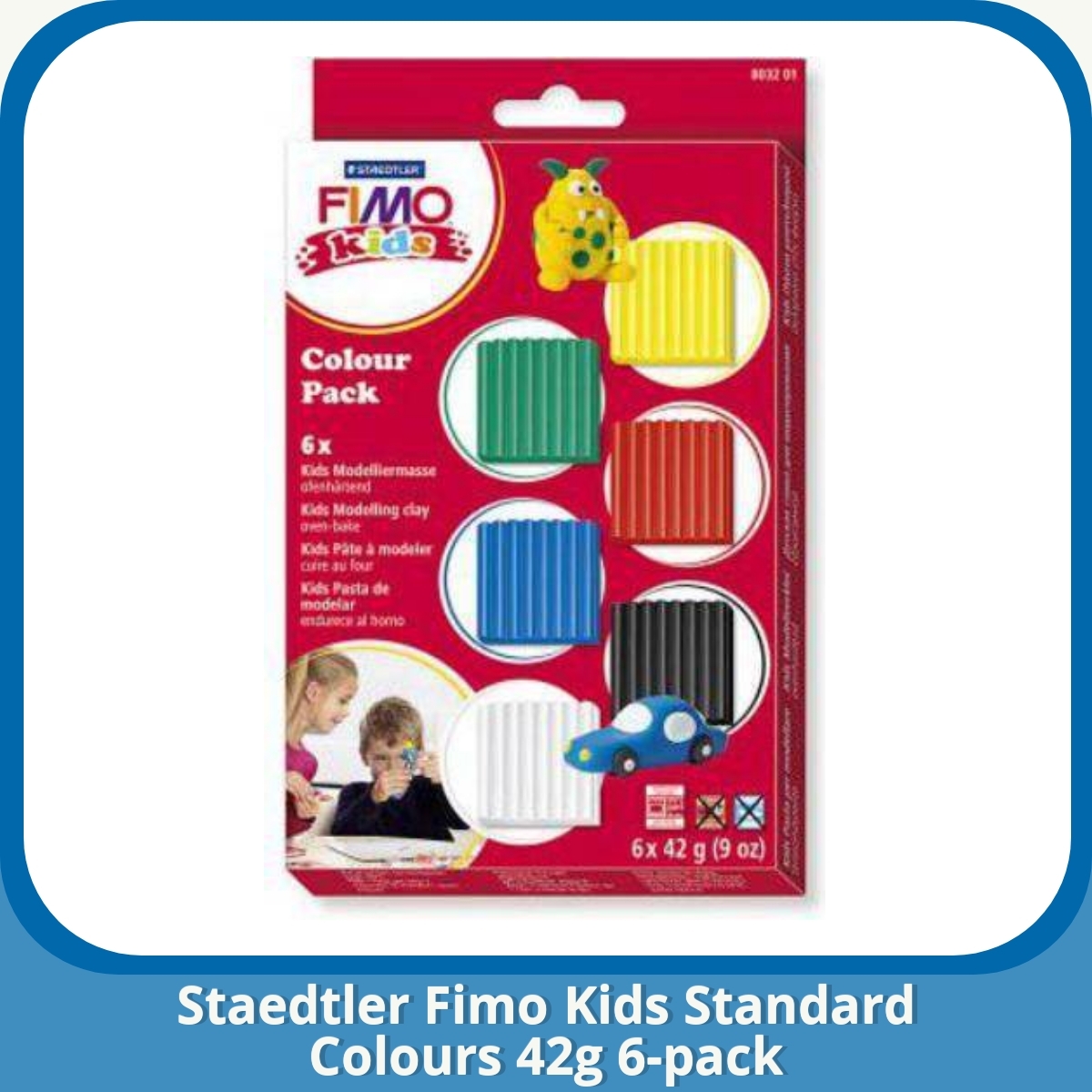 Anmeldelse af Staedtler Fimo Kids Standard Colours 42g 6-pack