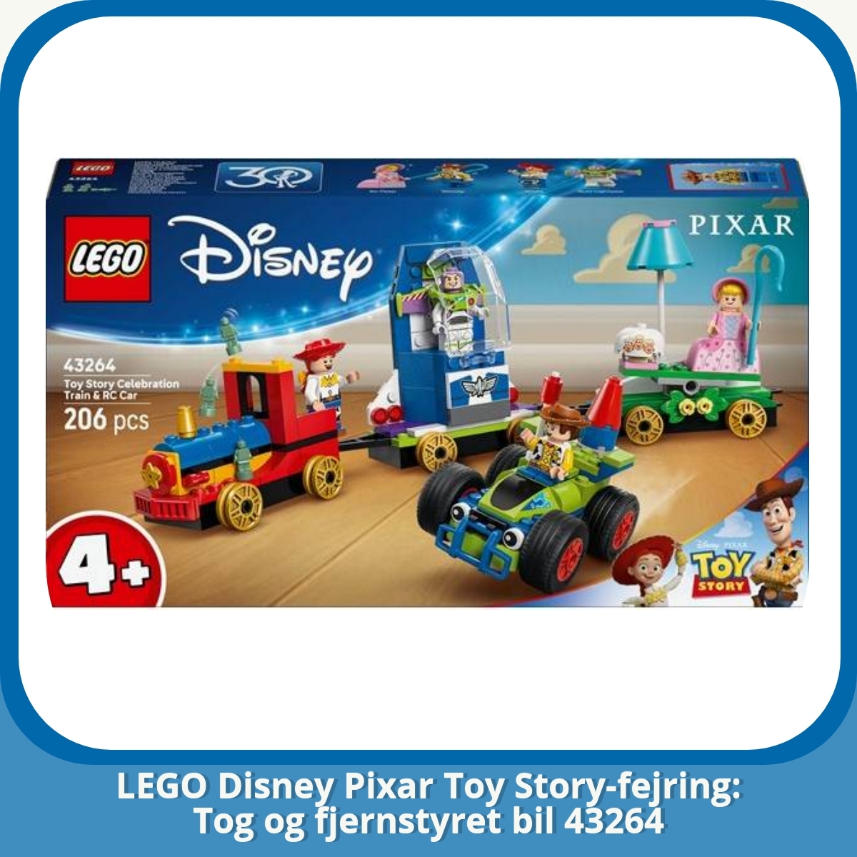Anmeldelse af LEGO Disney Pixar Toy Story-fejring: Tog og fjernstyret bil 43264