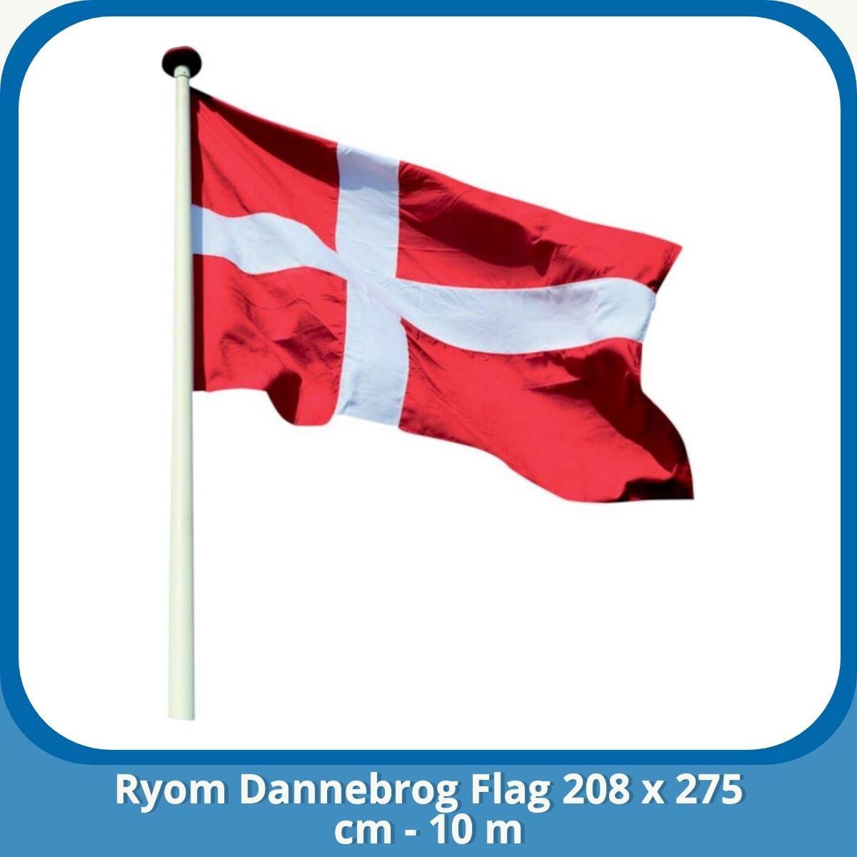 Anmeldelse af Ryom Dannebrog Flag 208 x 275 cm - 10 m