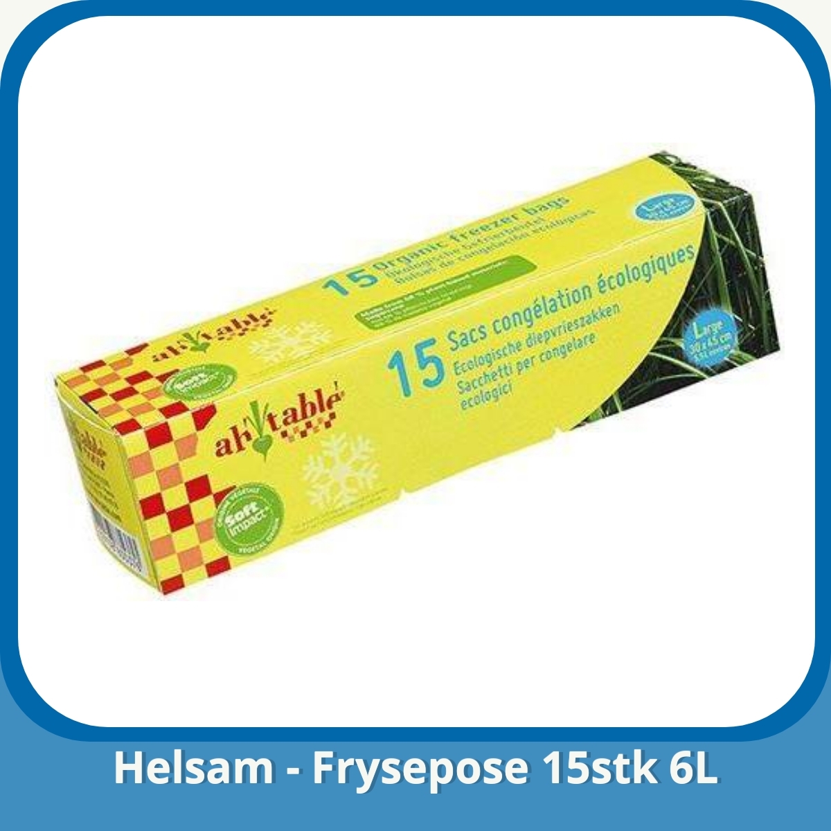 Anmeldelse af Helsam - Frysepose 15stk 6L