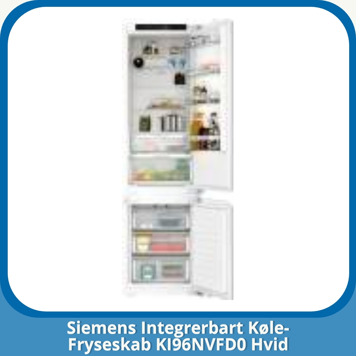 Anmeldelse af Siemens Integrerbart Køle-Fryseskab KI96NVFD0 Hvid
