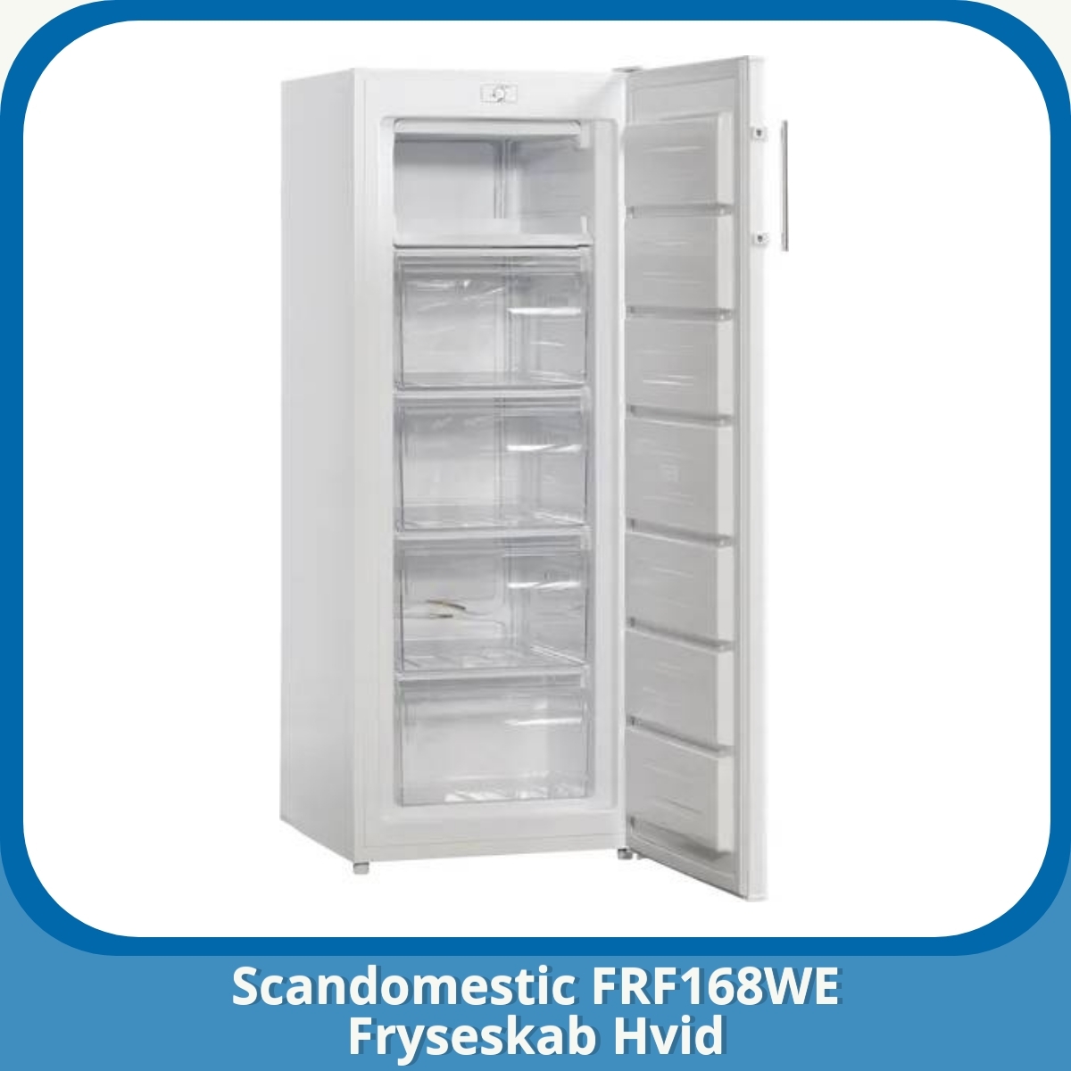Anmeldelse af Scandomestic FRF168WE Fryseskab Hvid