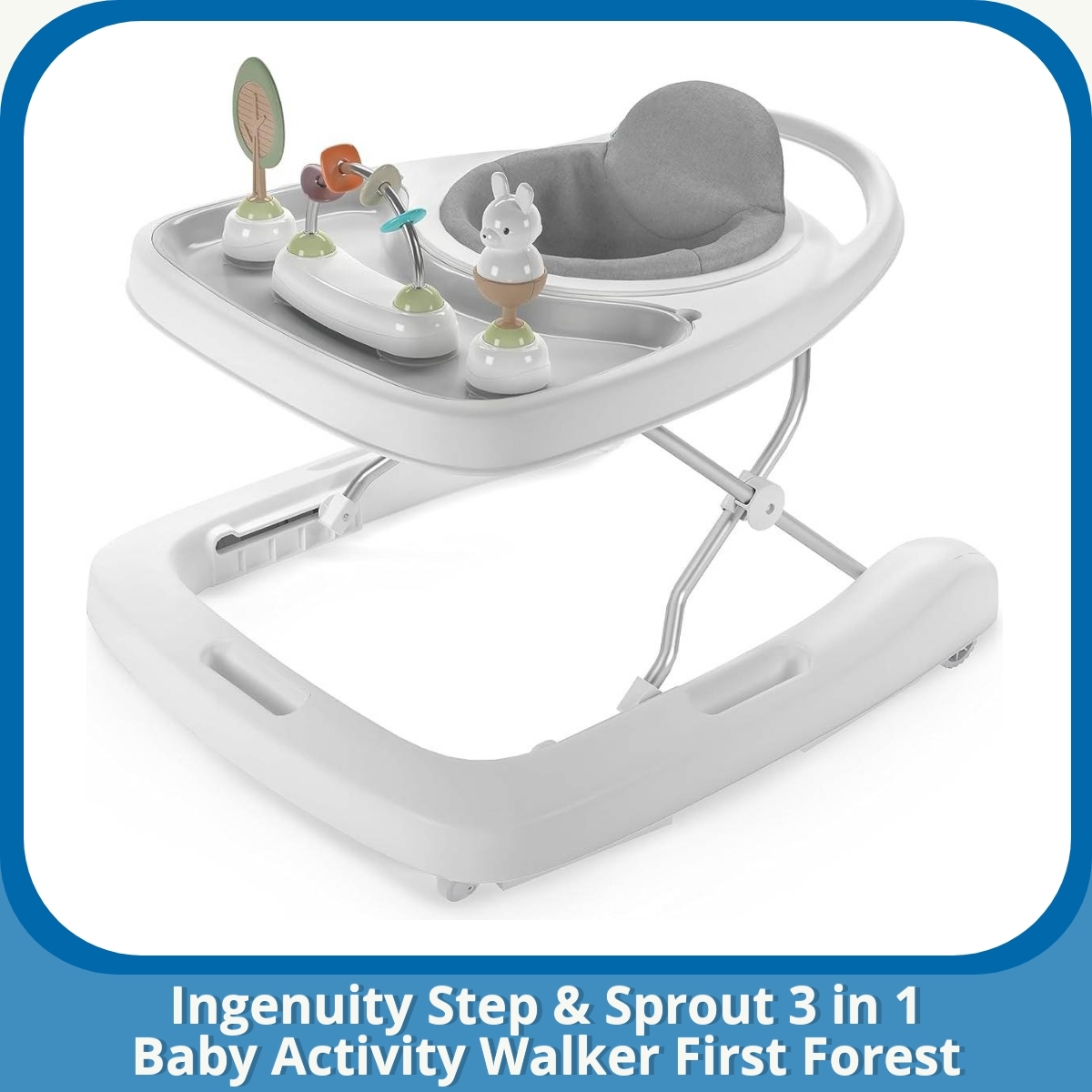 Anmeldelse af Ingenuity Step & Sprout 3 in 1 Baby Activity Walker First Forest