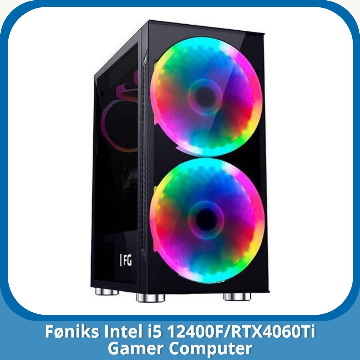 Anmeldelse af Føniks Intel i5 12400F/RTX4060Ti Gamer Computer