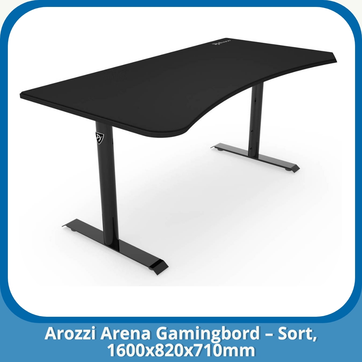 Anmeldelse af Arozzi Arena Gamingbord – Sort, 1600x820x710mm
