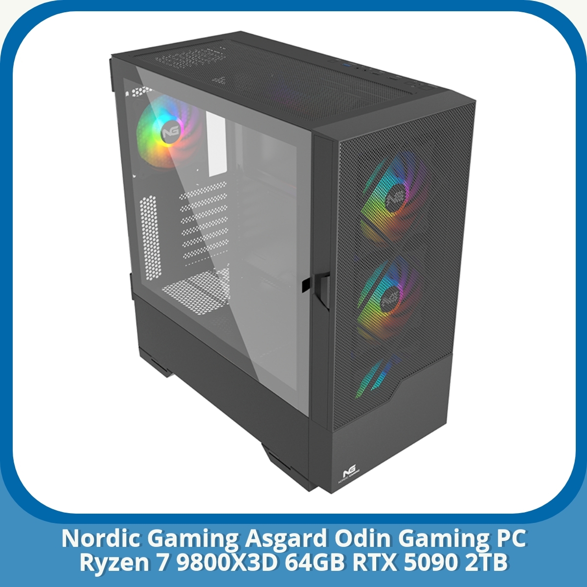Anmeldelse af Nordic Gaming Asgard Odin Gaming PC Ryzen 7 9800X3D 64GB RTX 5090 2TB