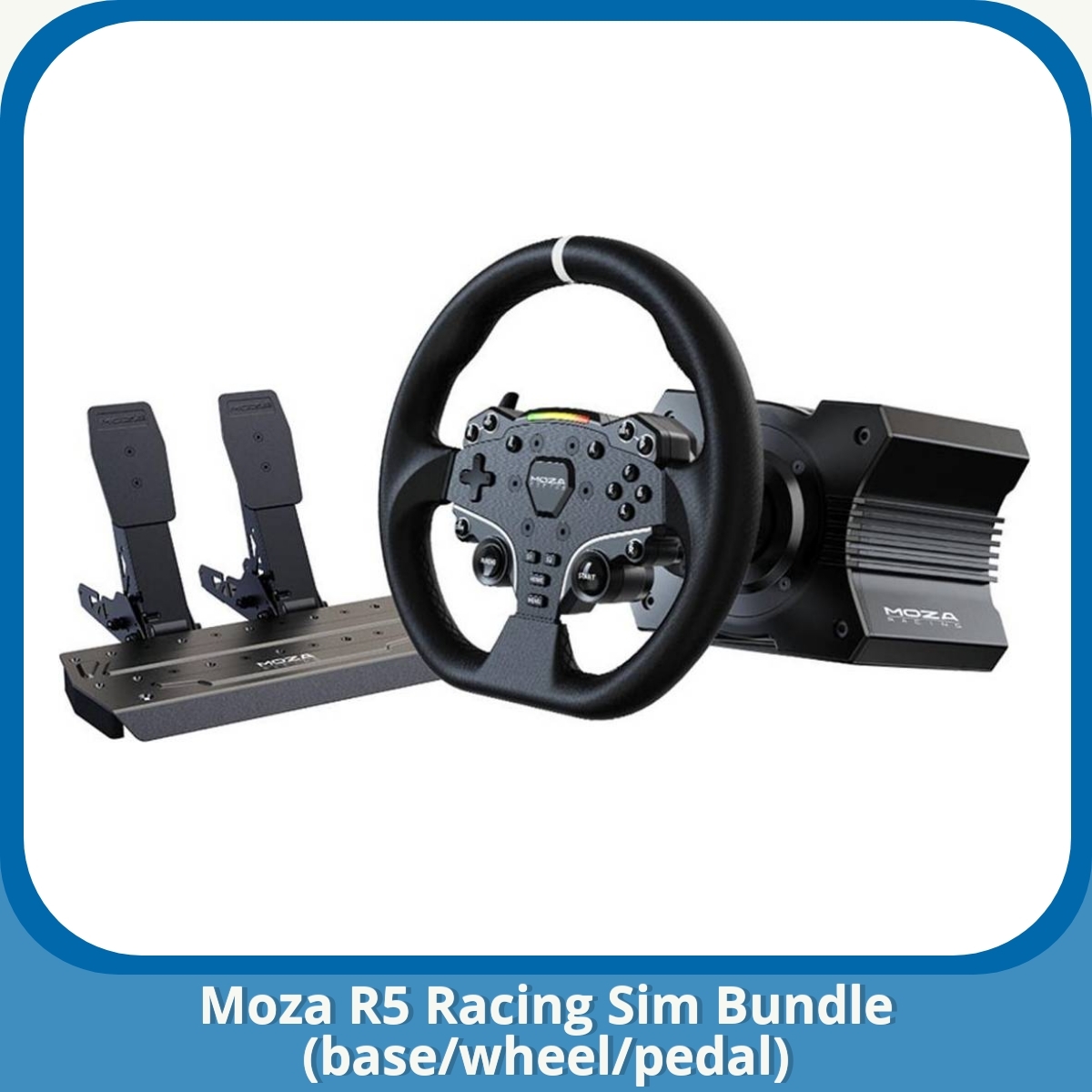 Anmeldelse af Moza R5 Racing Sim Bundle (base/wheel/pedal)