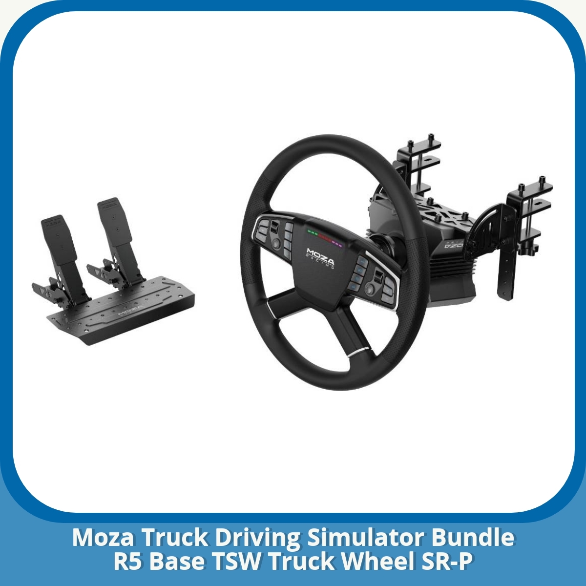 Anmeldelse af Moza Truck Driving Simulator Bundle R5 Base TSW Truck Wheel SR-P