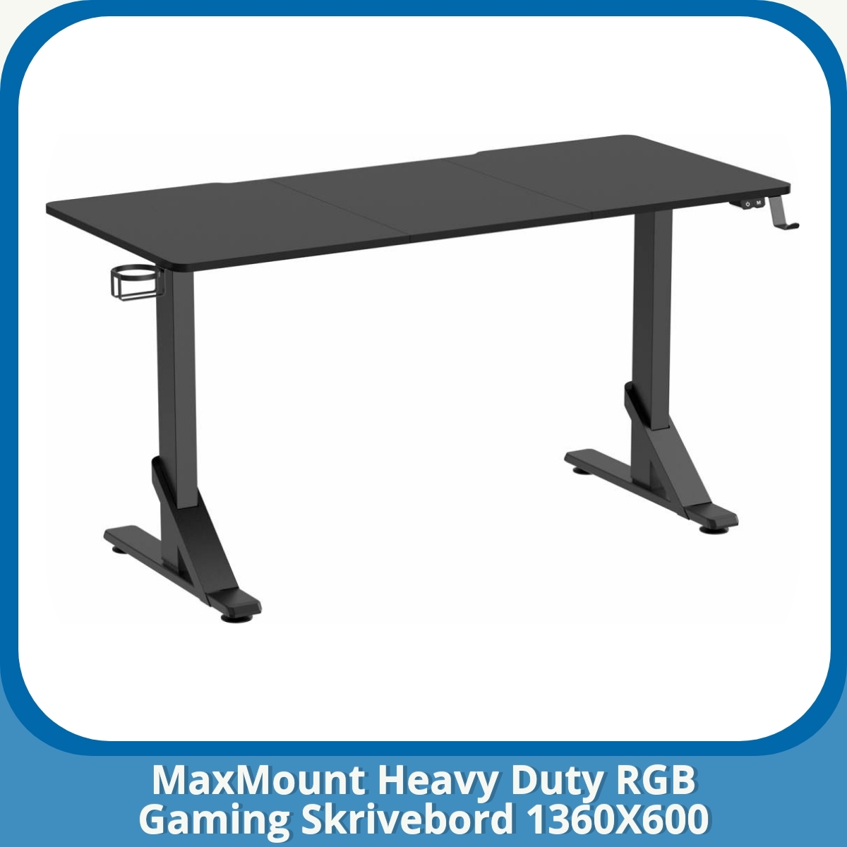 Anmeldelse af MaxMount Heavy Duty RGB Gaming Skrivebord 1360X600