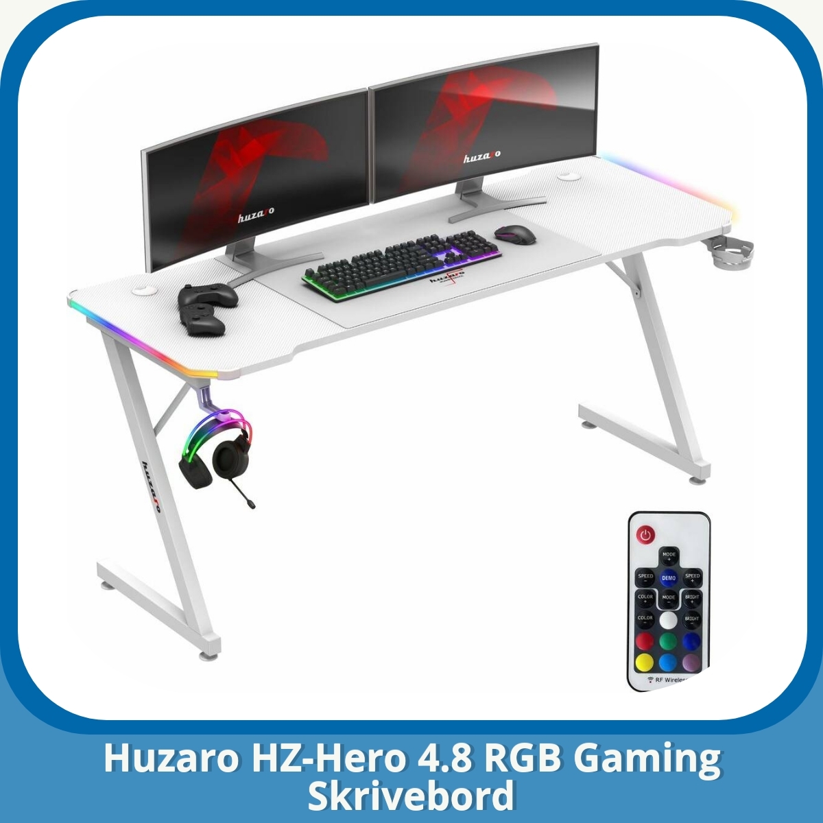 Anmeldelse af Huzaro HZ-Hero 4.8 RGB Gaming Skrivebord