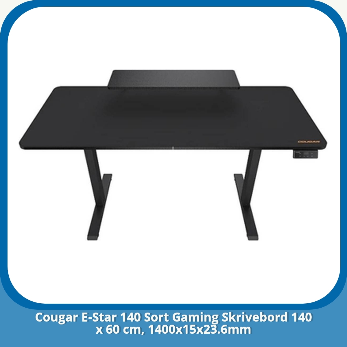 Anmeldelse af Cougar E-Star 140 Sort Gaming Skrivebord 140 x 60 cm, 1400x15x23.6mm