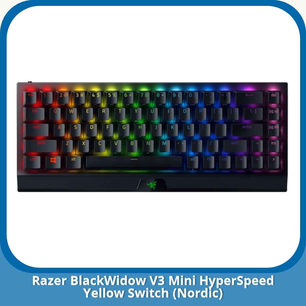 Anmeldelse af Razer BlackWidow V3 Mini HyperSpeed Yellow Switch (Nordic)