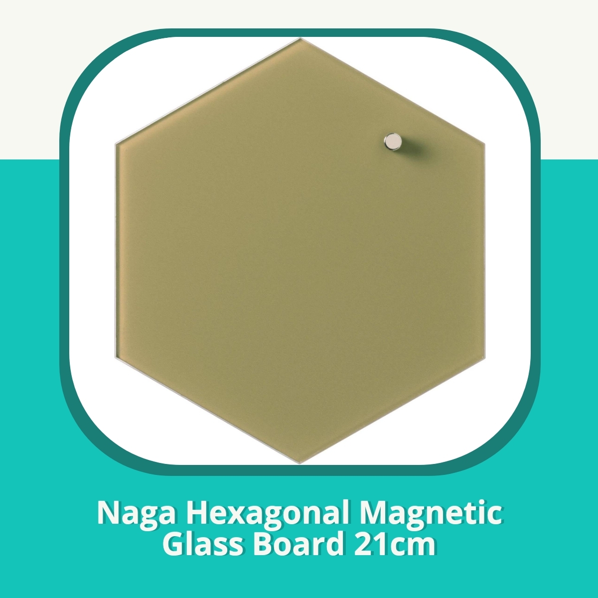 Anmeldelse af Naga Hexagonal Magnetic Glass Board 21cm