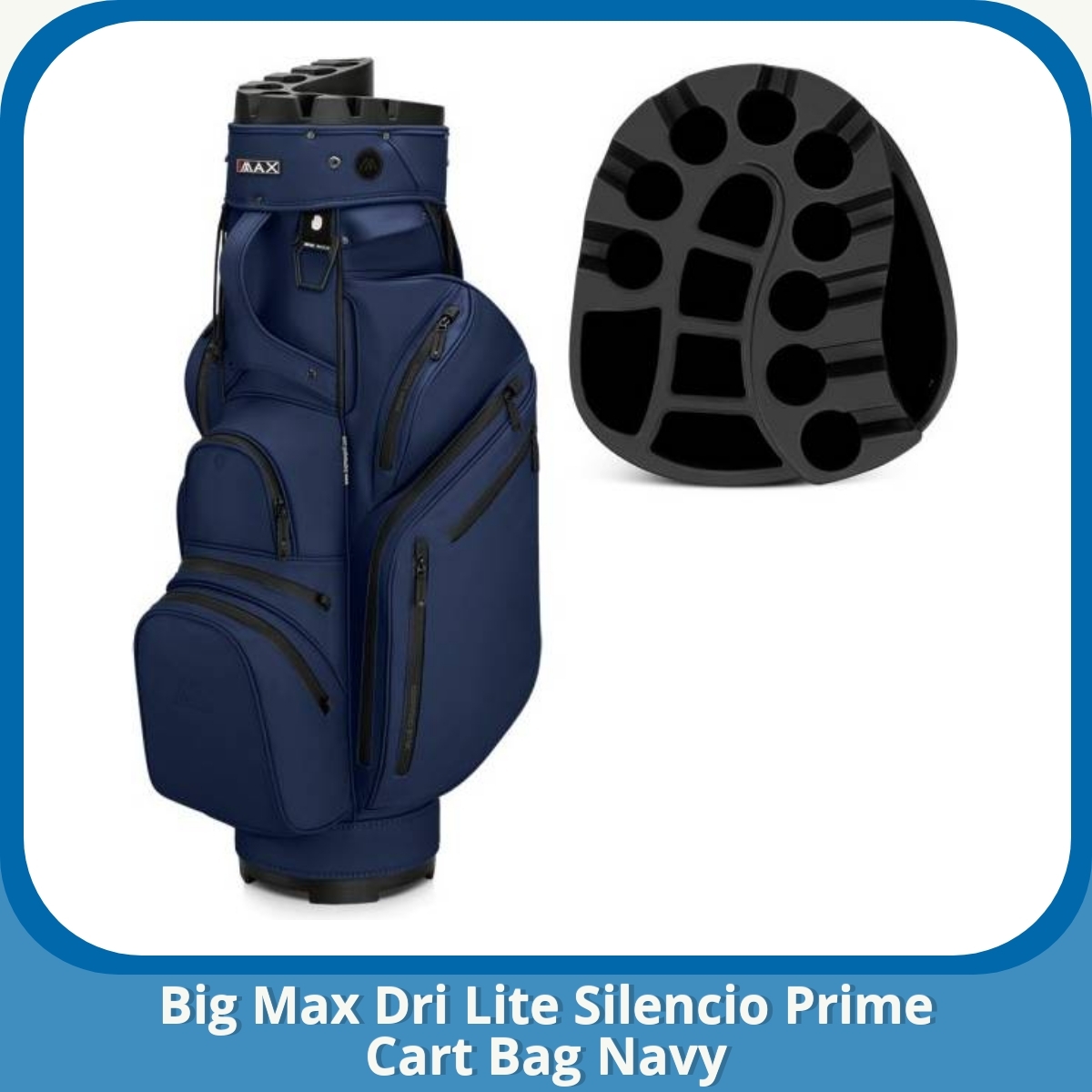 Anmeldelse af Big Max Dri Lite Silencio Prime Cart Bag Navy