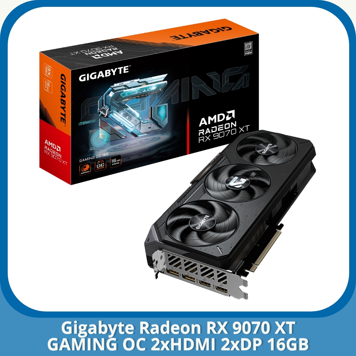 Anmeldelse af Gigabyte Radeon RX 9070 XT GAMING OC 2xHDMI 2xDP 16GB