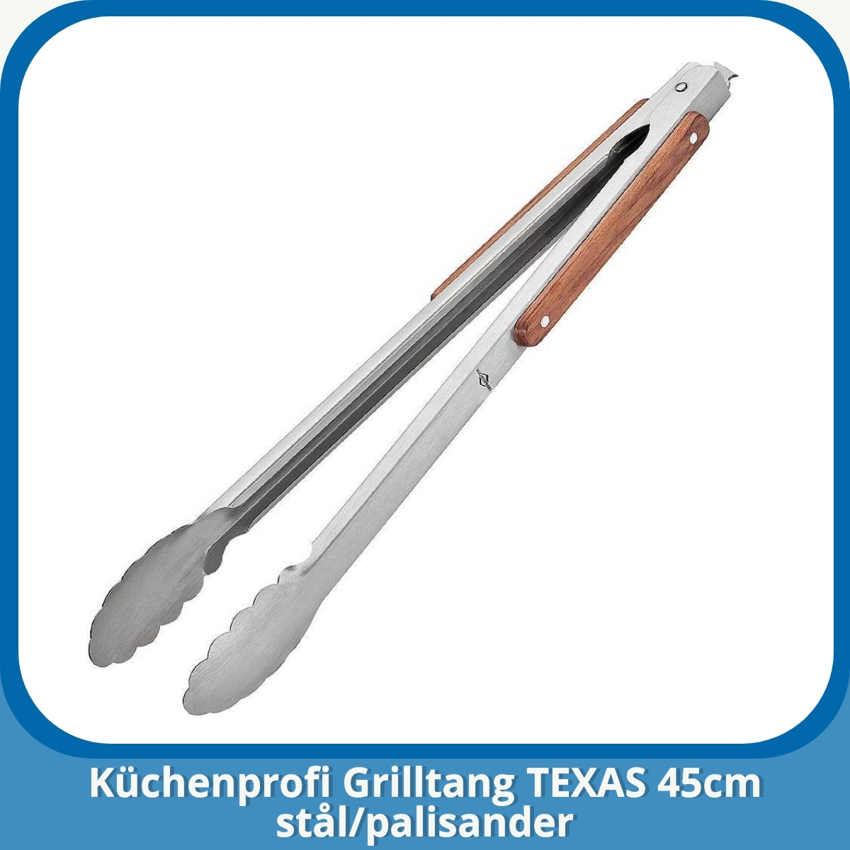 Anmeldelse af Küchenprofi Grilltang TEXAS 45cm stål/palisander