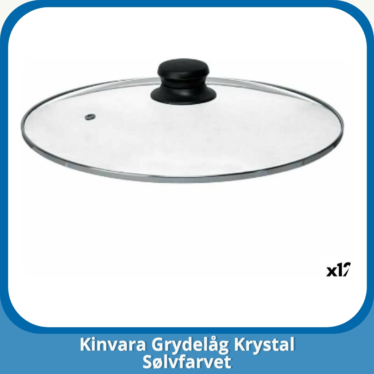 Anmeldelse af Kinvara Grydelåg Krystal Sølvfarvet