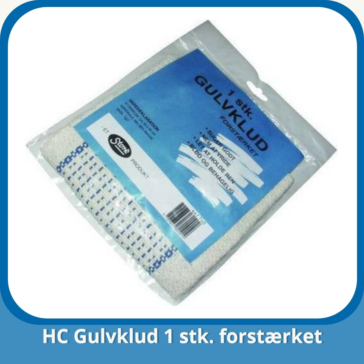 Anmeldelse af HC Gulvklud 1 stk. forstærket