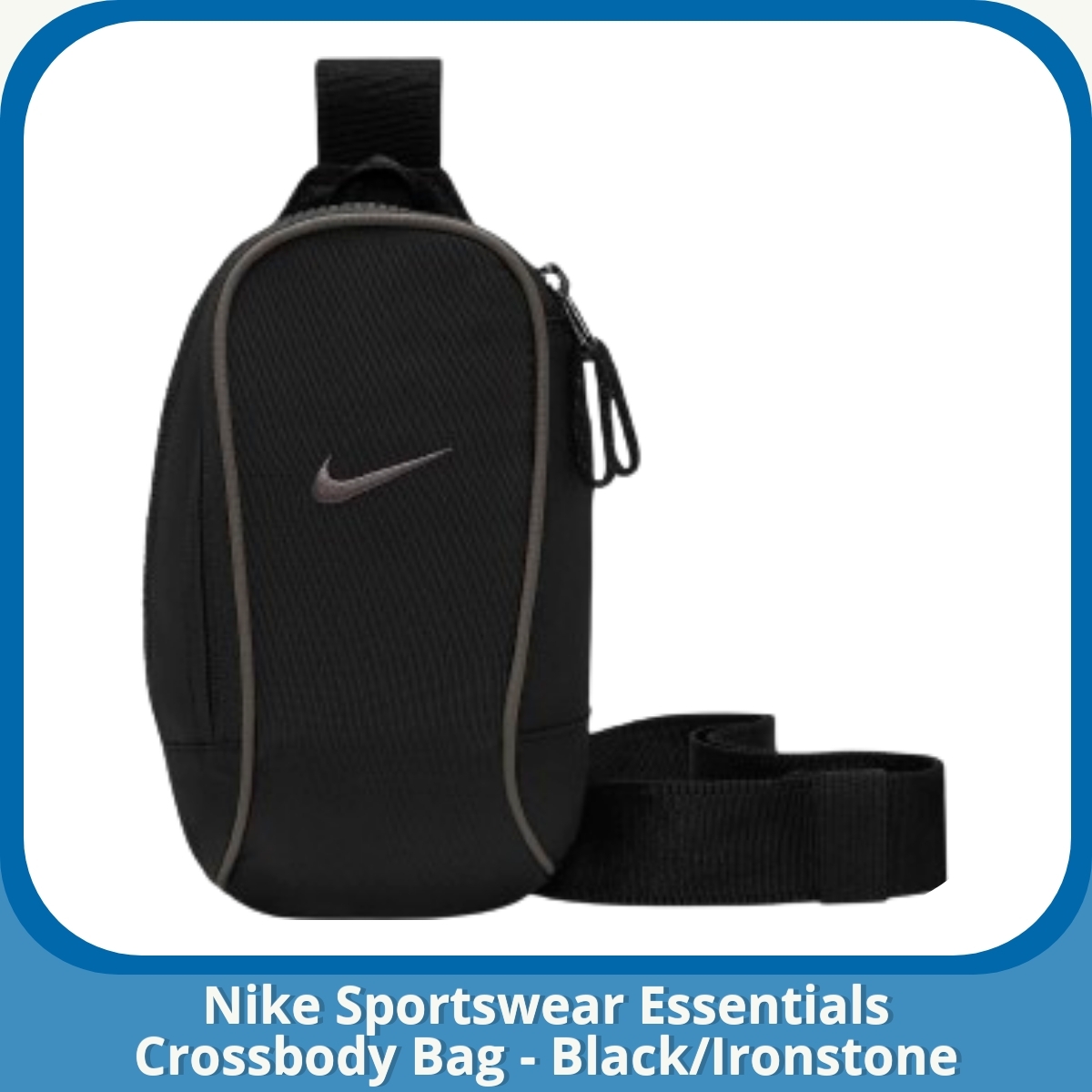 Anmeldelse af Nike Sportswear Essentials Crossbody Bag - Black/Ironstone