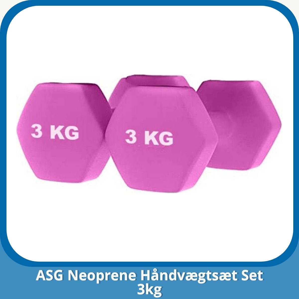 Anmeldelse af ASG Neoprene Håndvægtsæt Set 3kg