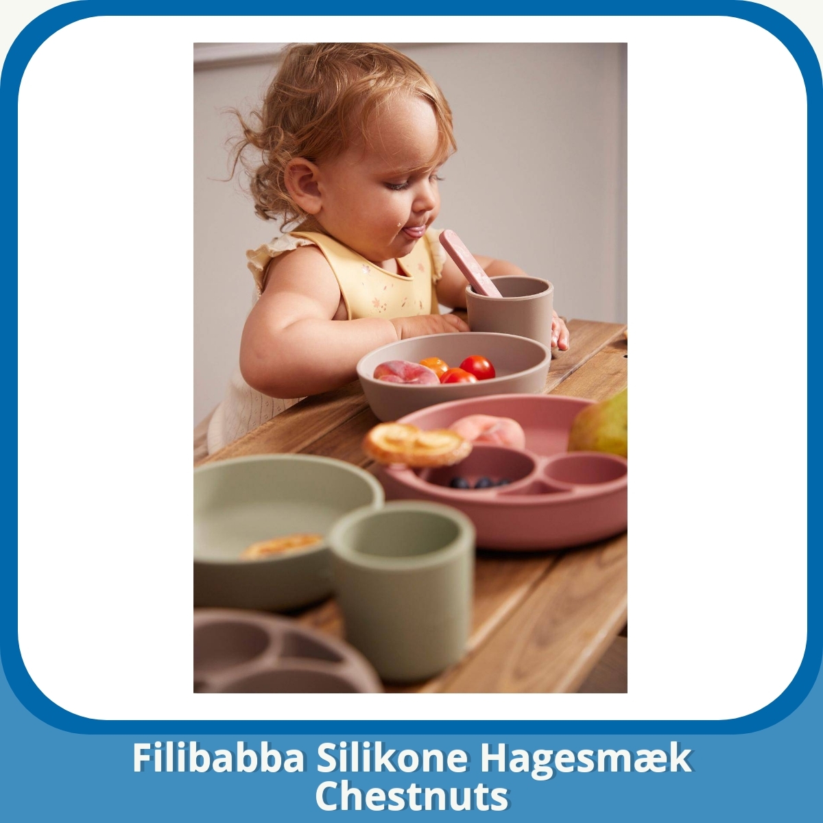 Anmeldelse af Filibabba Silikone Hagesmæk Chestnuts