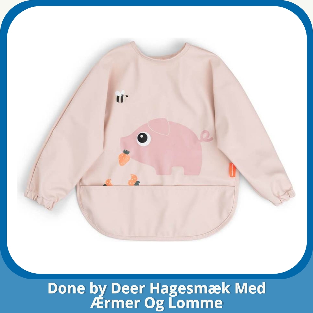 Anmeldelse af Done by Deer Hagesmæk Med Ærmer Og Lomme