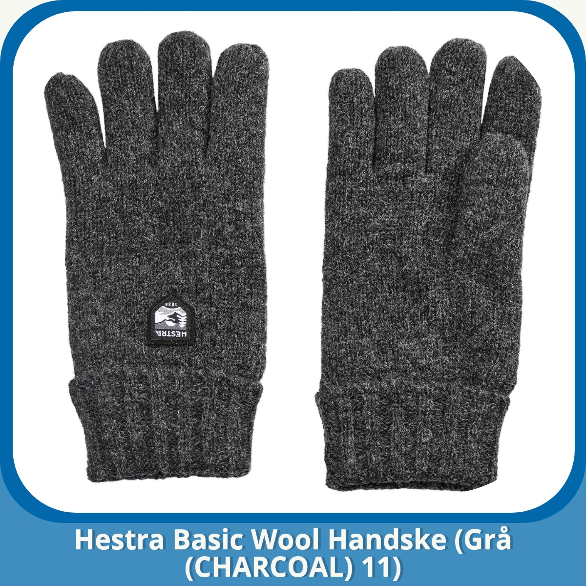 Anmeldelse af Hestra Basic Wool Handske (Grå (CHARCOAL) 11)